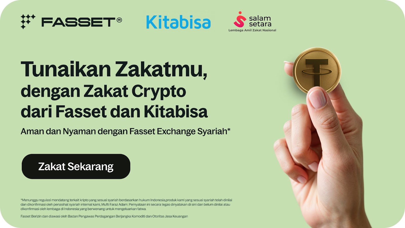 Tunaikan Zakatmu dengan Zakat Crypto dengan Fasset dan Kitabisa – Fasset